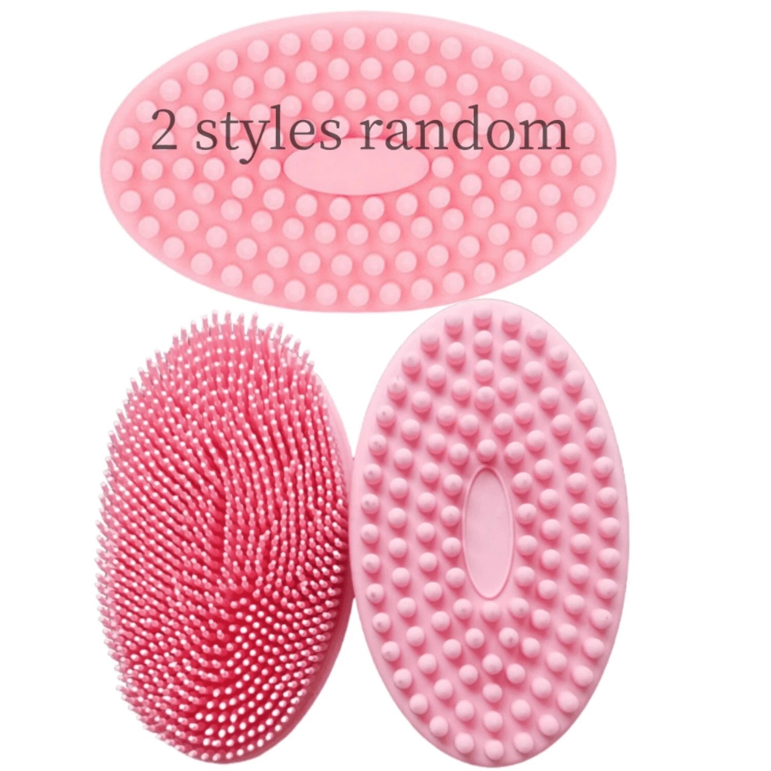 Silicone Body Brush Bath Brush Back Scrubber Easy Handle Bath Shower Brush