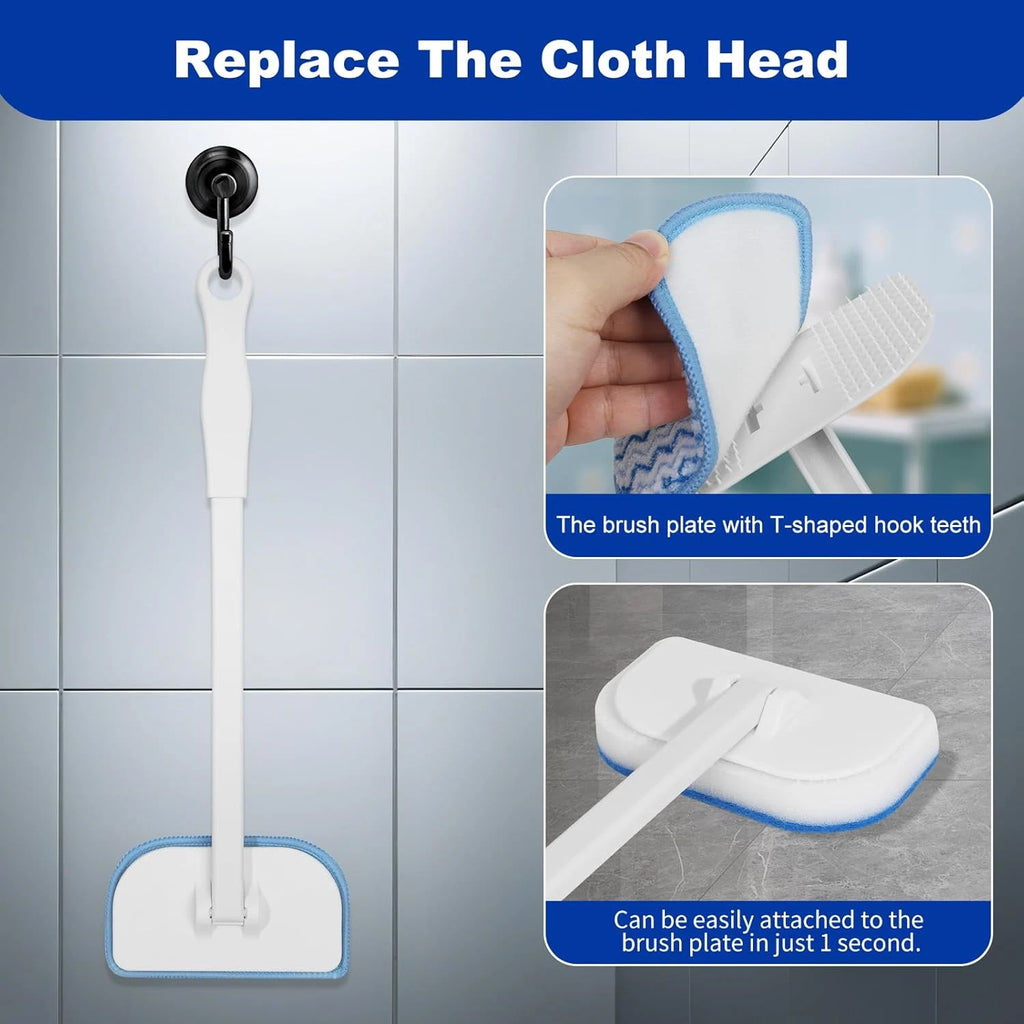 Scrub Brush for Shower,4-In-1 Cleaning Brushes with 4 Different Function Cleanin