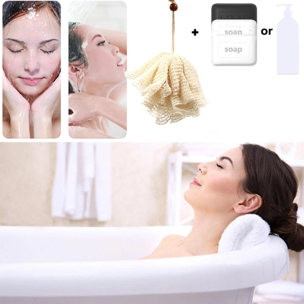 Bath Flower Towel Bathroom Shower Brushes for Body Bathtub Scrubber Ball