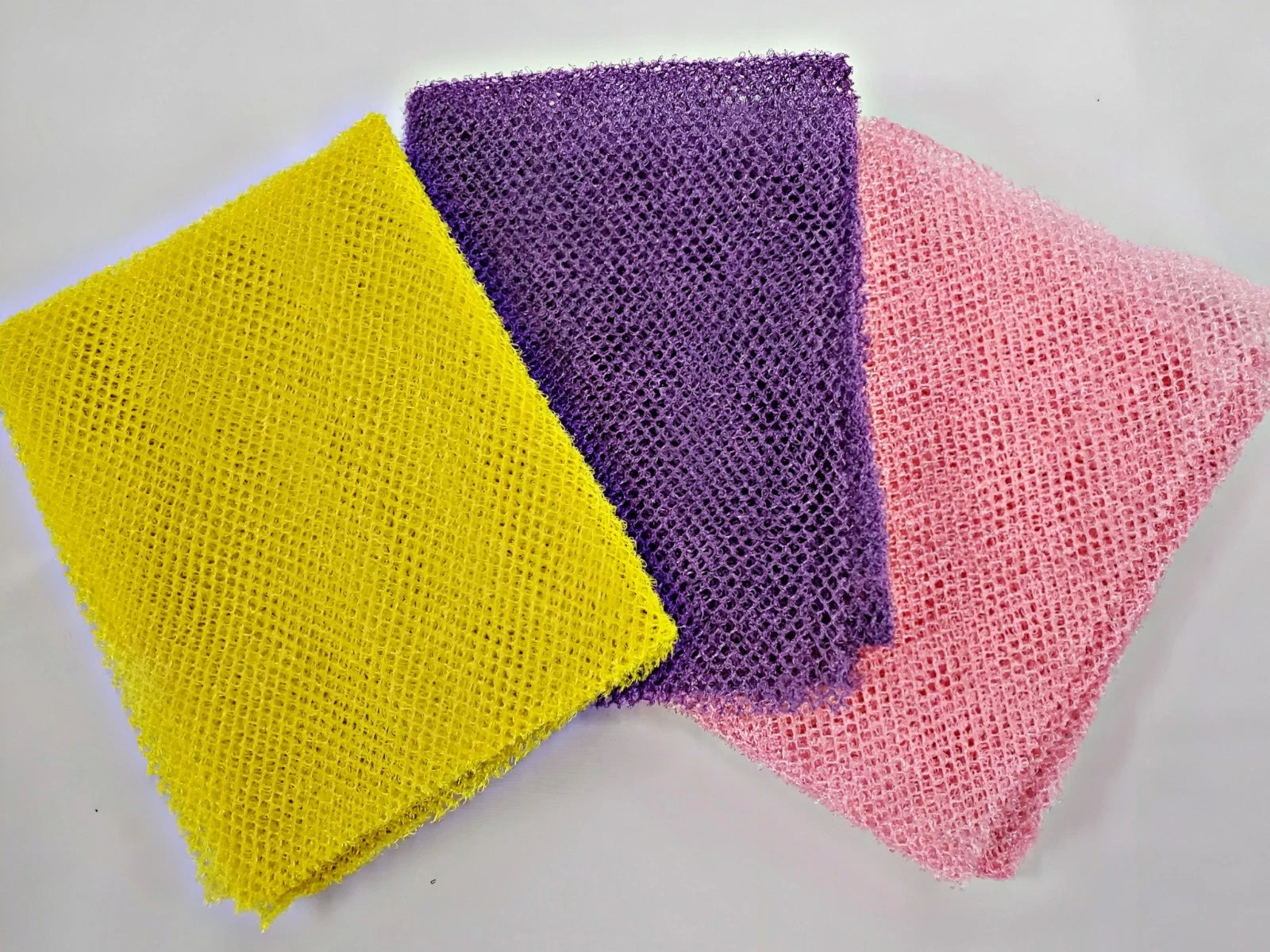3Pcs African Exfoliating Net Sponge Long Bath Scrubber Deep Body Cleaning Tool