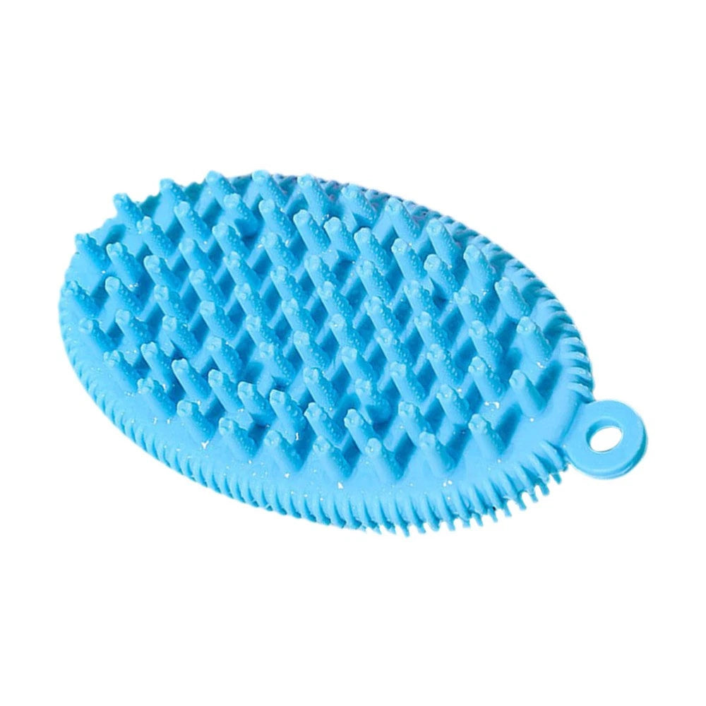 Bath Brush Man Body Exfoliator Hand Held Silicone Scrubber Cleaner
