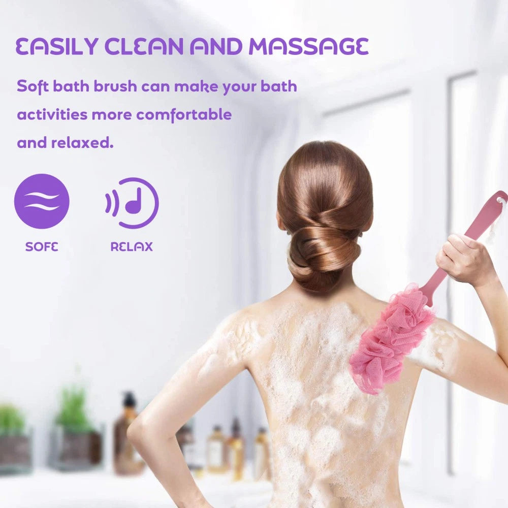 2 Pcs Bath Ball Brush Brushes Scrubber for Exfoliating