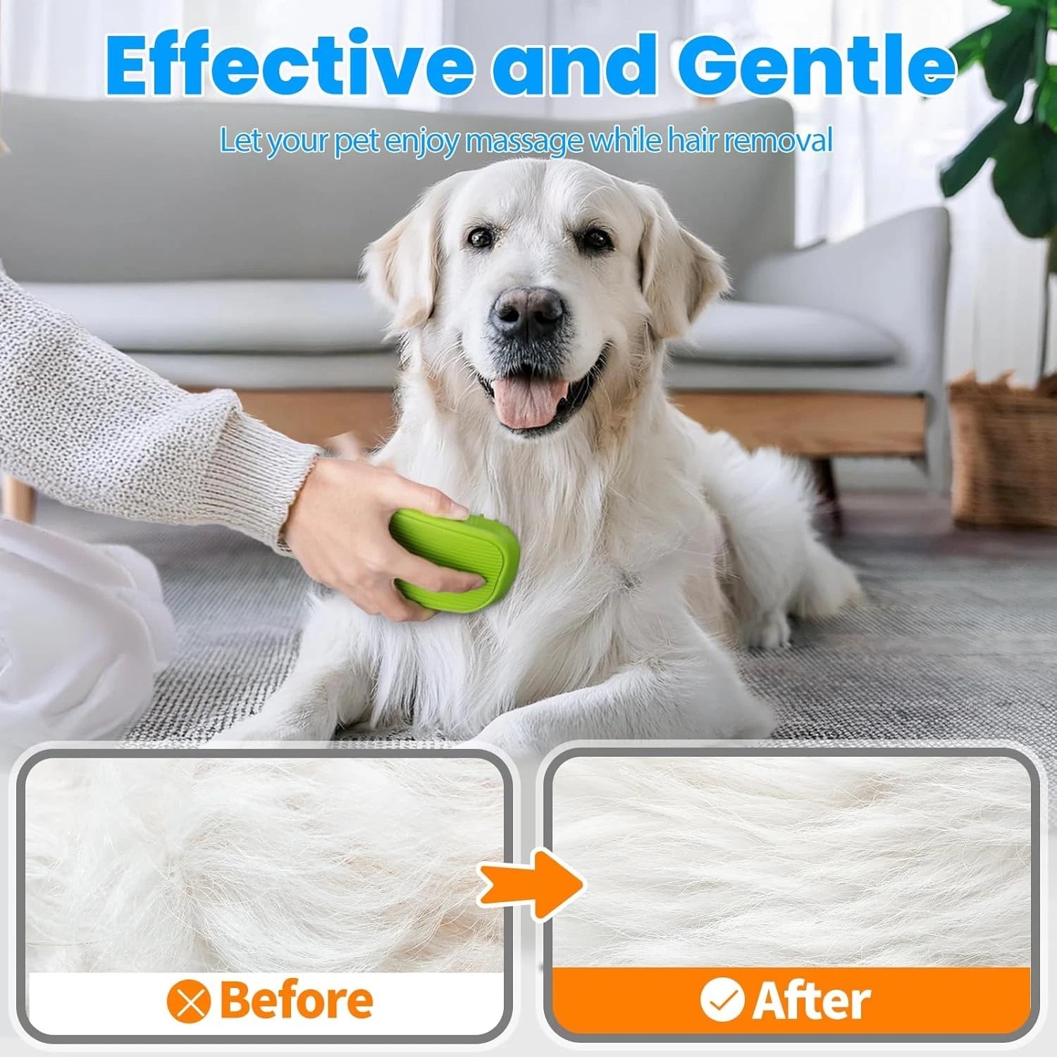 Comotech 3PCS Dog Bath Brush | Shower/Washing with Blue Green