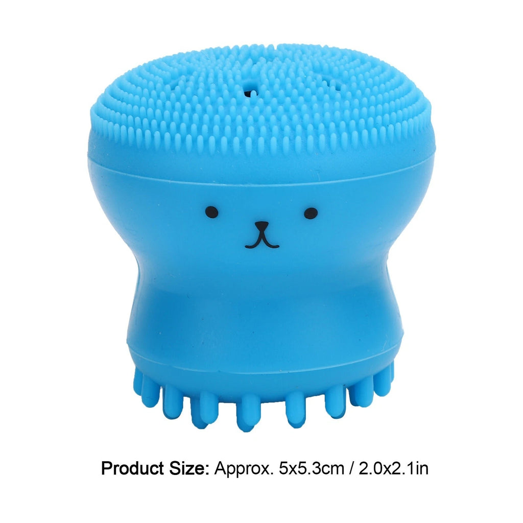 Dog Bath Brush Cat Rubber Soft Foaming Bath Brush Shower Scrubber with Shampoo