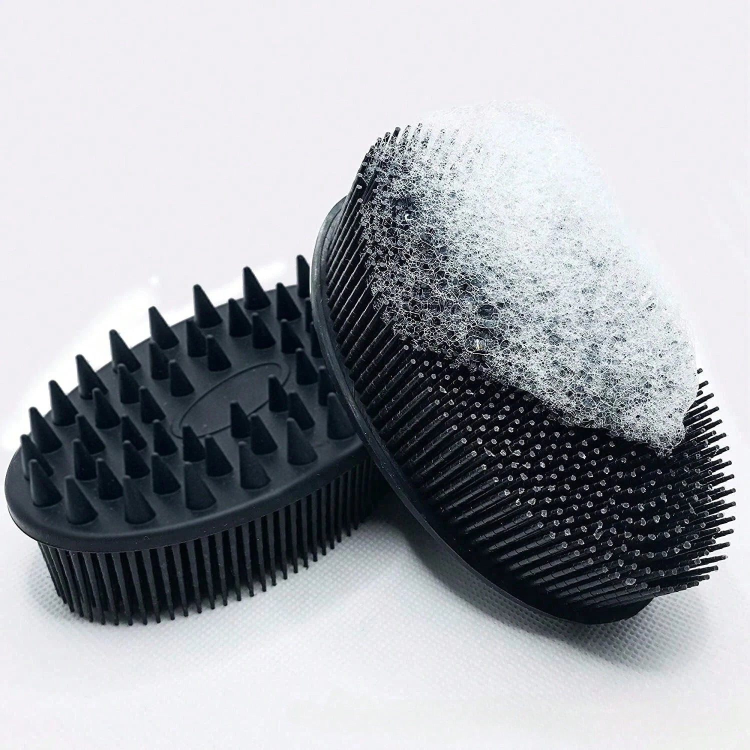 Silicone Body Brush Bath Brush Back Scrubber Easy Handle Bath Shower Brush