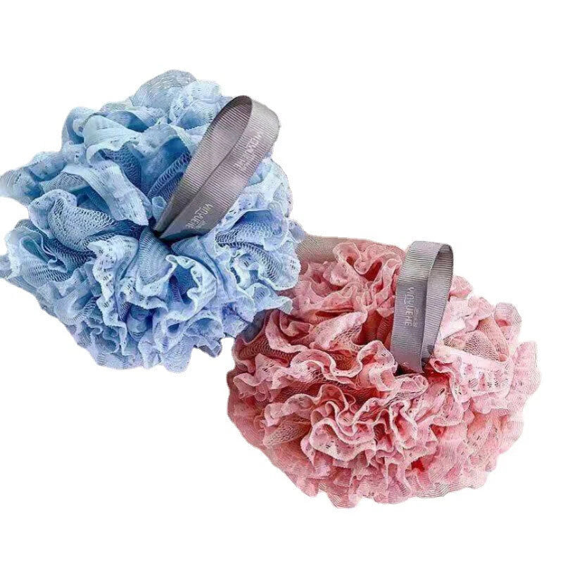 Exfoliating Bath Brush Soft Mesh Sponge Back Scrubber Body Wash Shower Loofah🎀