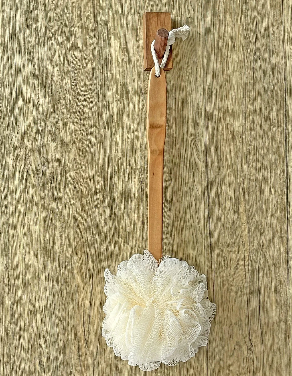 Shower Loofah Body & Back Scrubber - Exfoliating Loofah luffa Bath Brush On a...