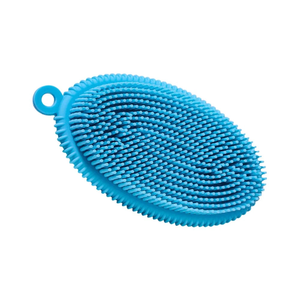 Bath Brush Man Body Exfoliator Hand Held Silicone Scrubber Cleaner