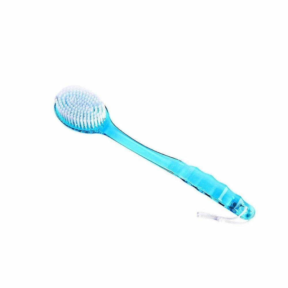 Bath Brush Back Body Shower Sponge Scrubber Handle For Exfoliating Skin Massager