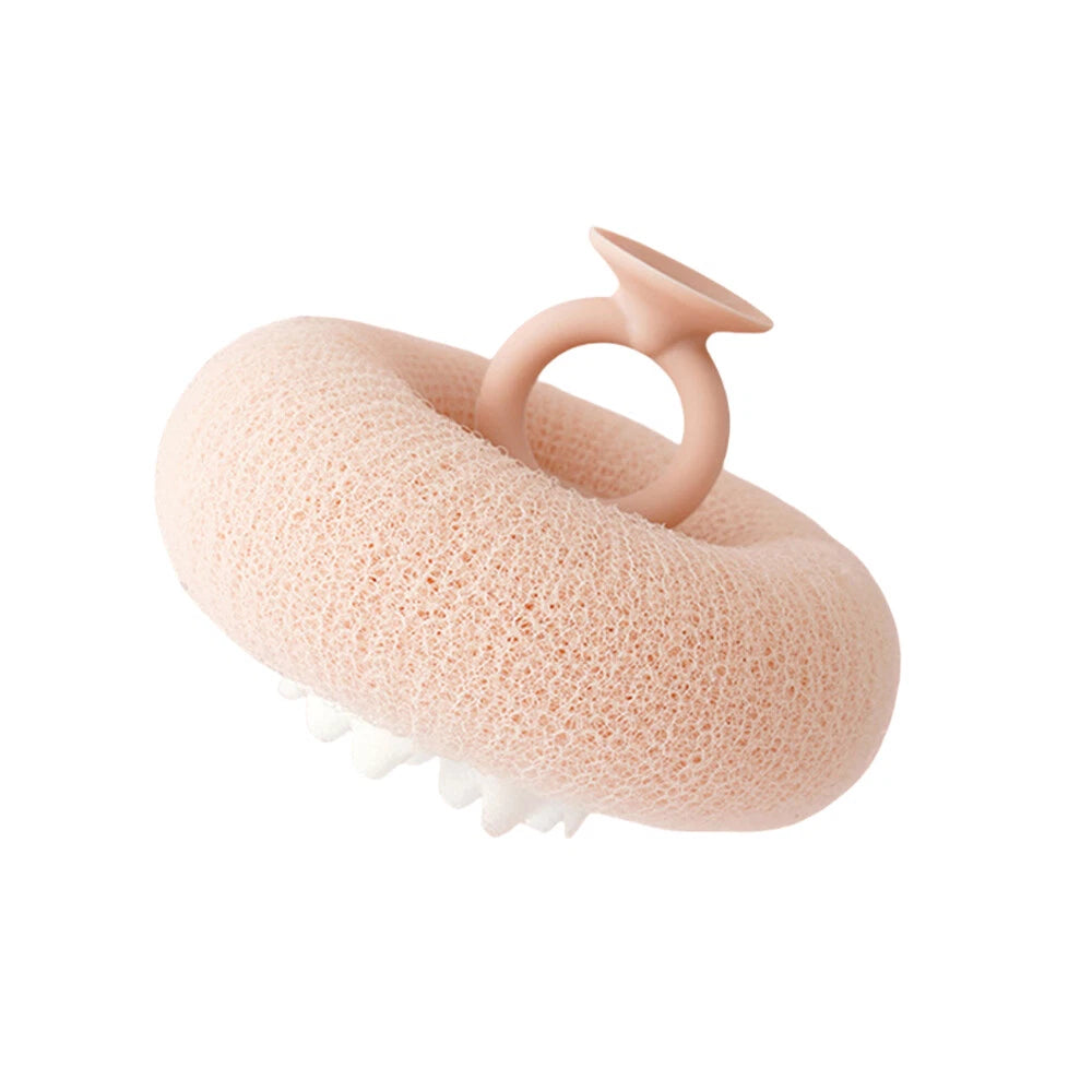 Sunflower Bath Puff Ball Super Soft Shower Exfoliating Towel with Suction Cup