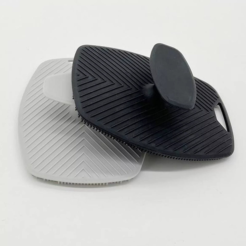 Silicone Body Shower Brush Scrubbers Flat Shower Brush Gentle Exfoliat - UK