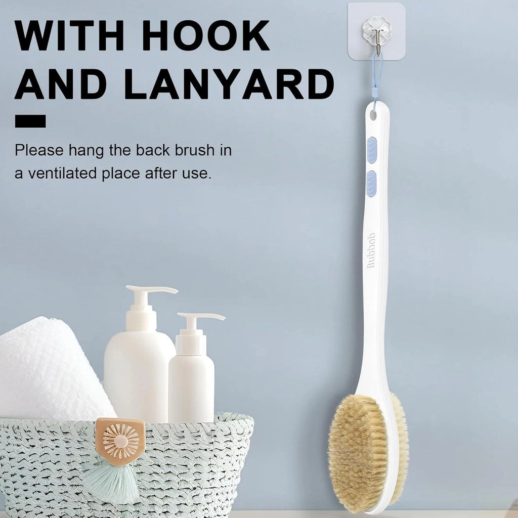 Back Scrubber, Back Scrubber for Shower, Bath Brush Long Handle (Blue)