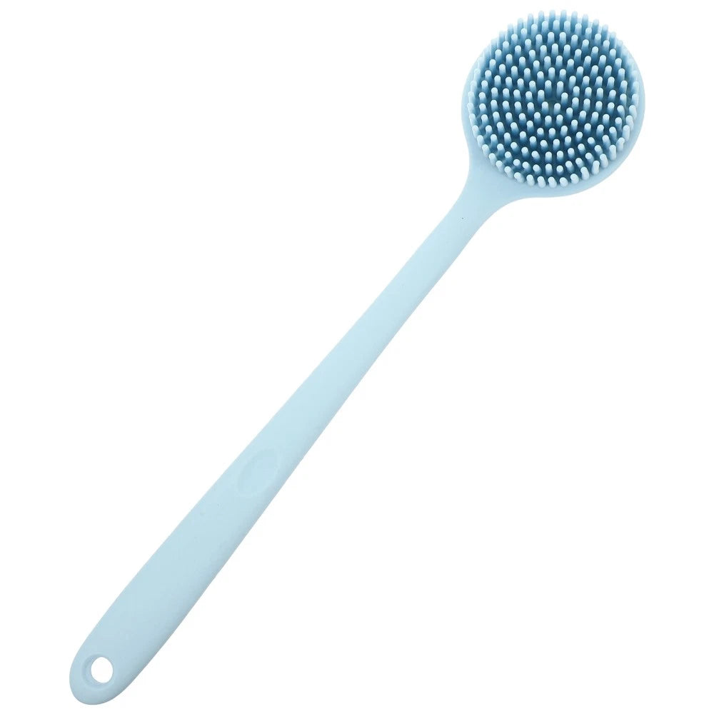 Silicone Bath Brush Back Cleaning Scrubber Man Body Long Handle Shower