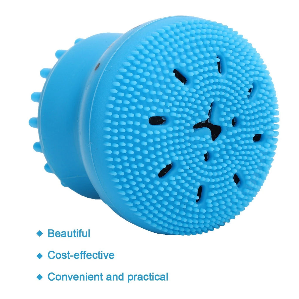 Dog Bath Brush Cat Rubber Soft Foaming Bath Brush Shower Scrubber with Shampoo