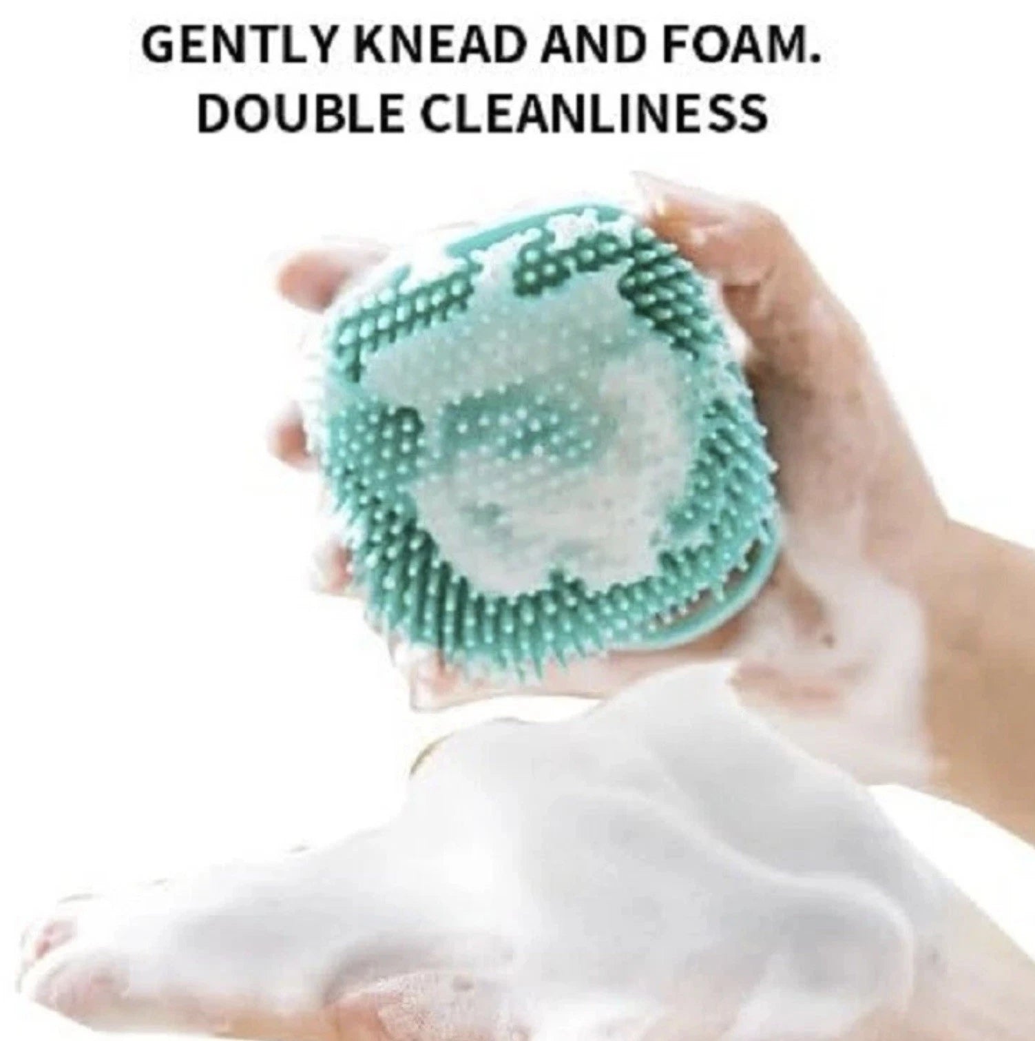 Soft Dog Bath Brush Pet Shampoo Massage Dispenser Grooming Shower Silicone