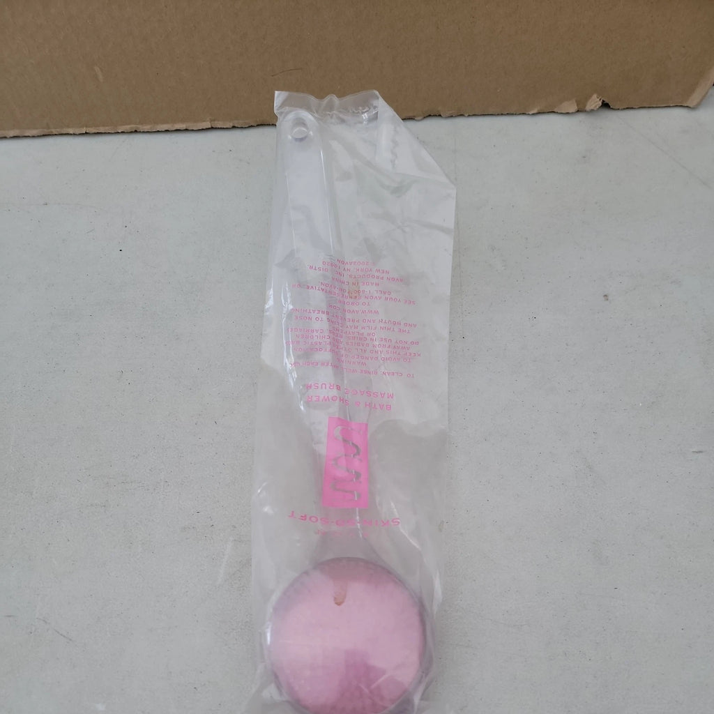 AVON Skin So Soft  Bath & Shower Massage  Brush Curved Handle