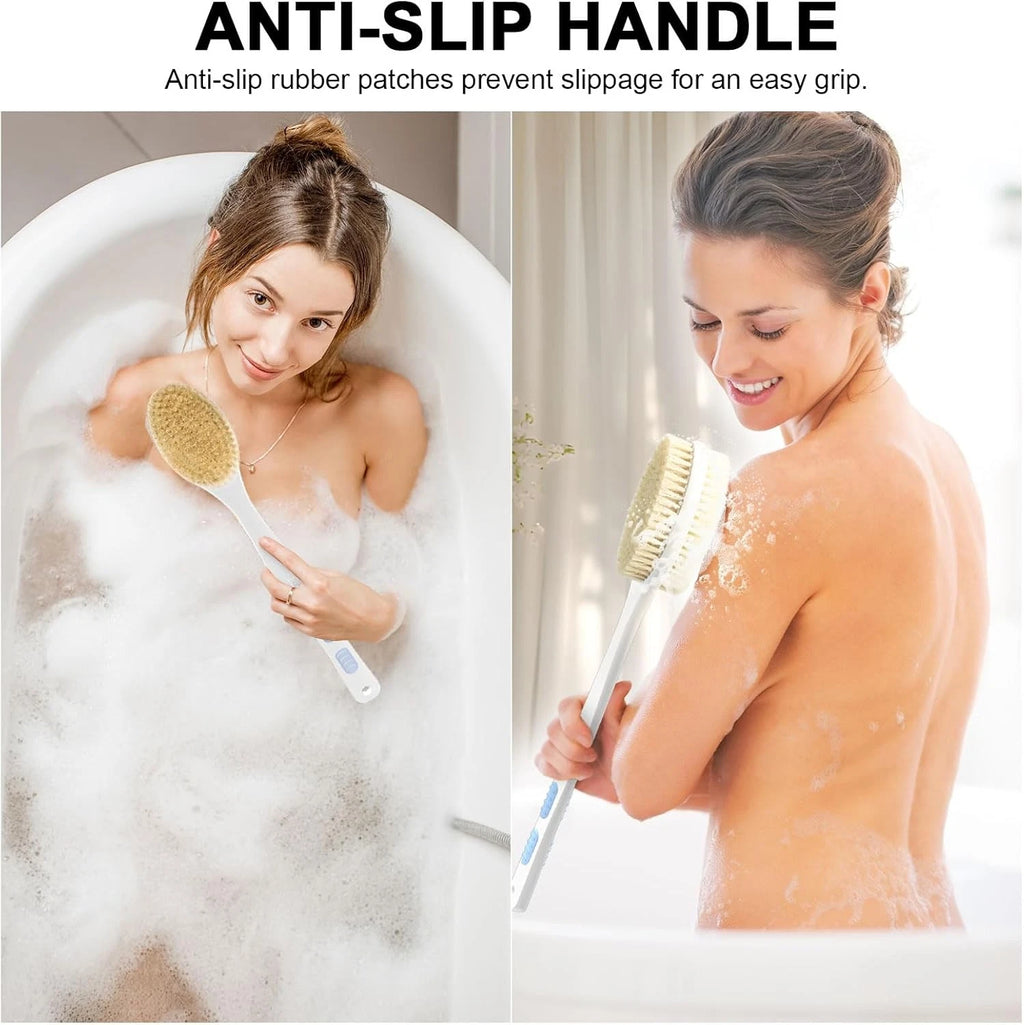 Back Scrubber, Back Scrubber for Shower, Bath Brush Long Handle (Blue)