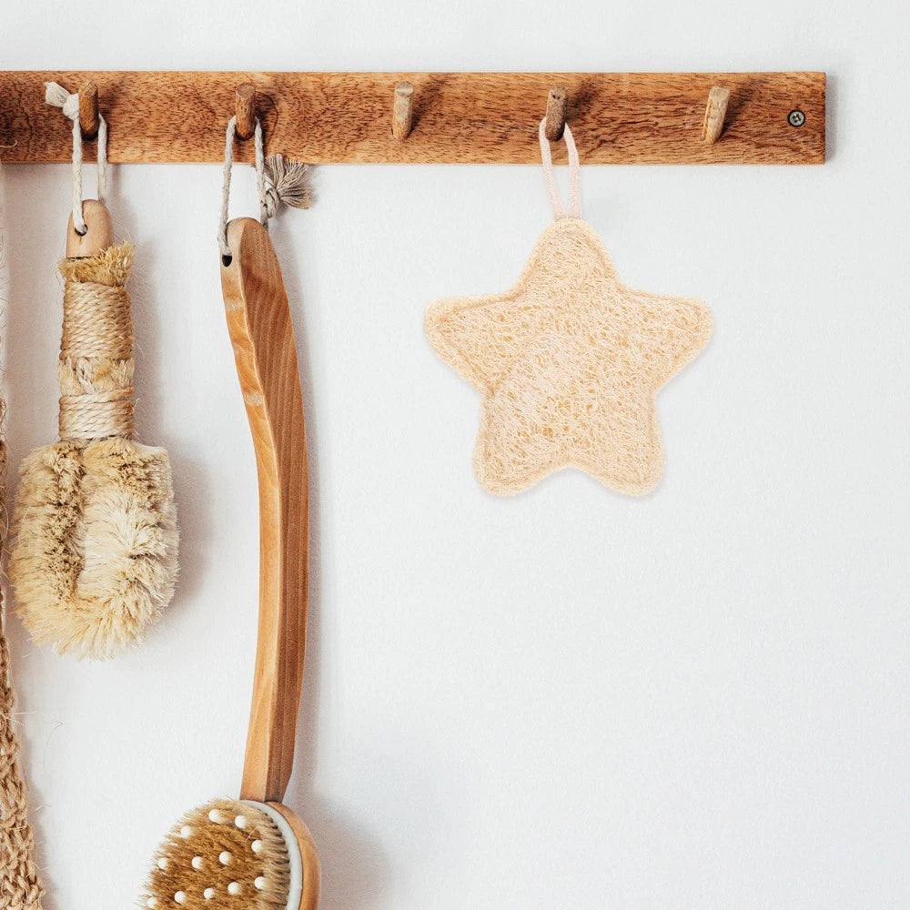 Loofah Bath Brush Scrubber Body Exfoliator Child Natural Exfoliating Sponge