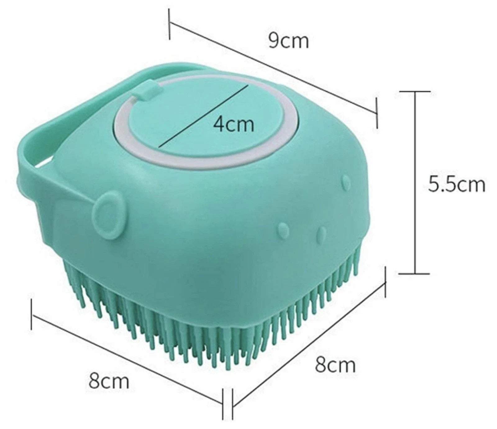 Soft Dog Bath Brush Pet Shampoo Massage Dispenser Grooming Shower Silicone