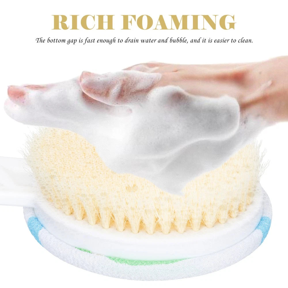 Double-head Shower Brush Man Cleaning Scrubber Bathing Accessory