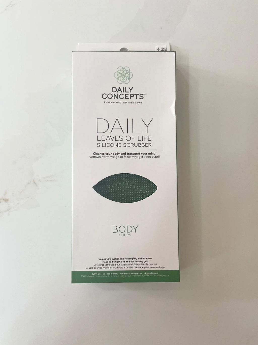 Daily Concepts Leaves of Life Silicone Body Scrubber