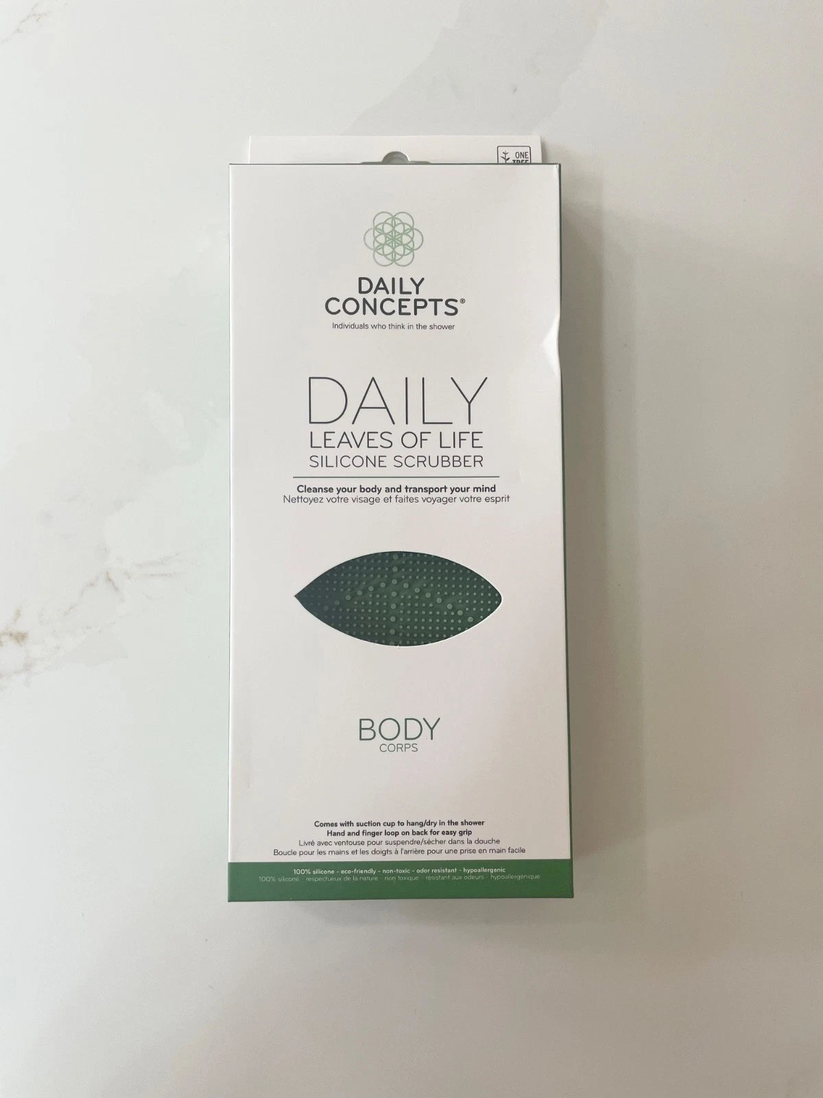 Daily Concepts Leaves of Life Silicone Body Scrubber