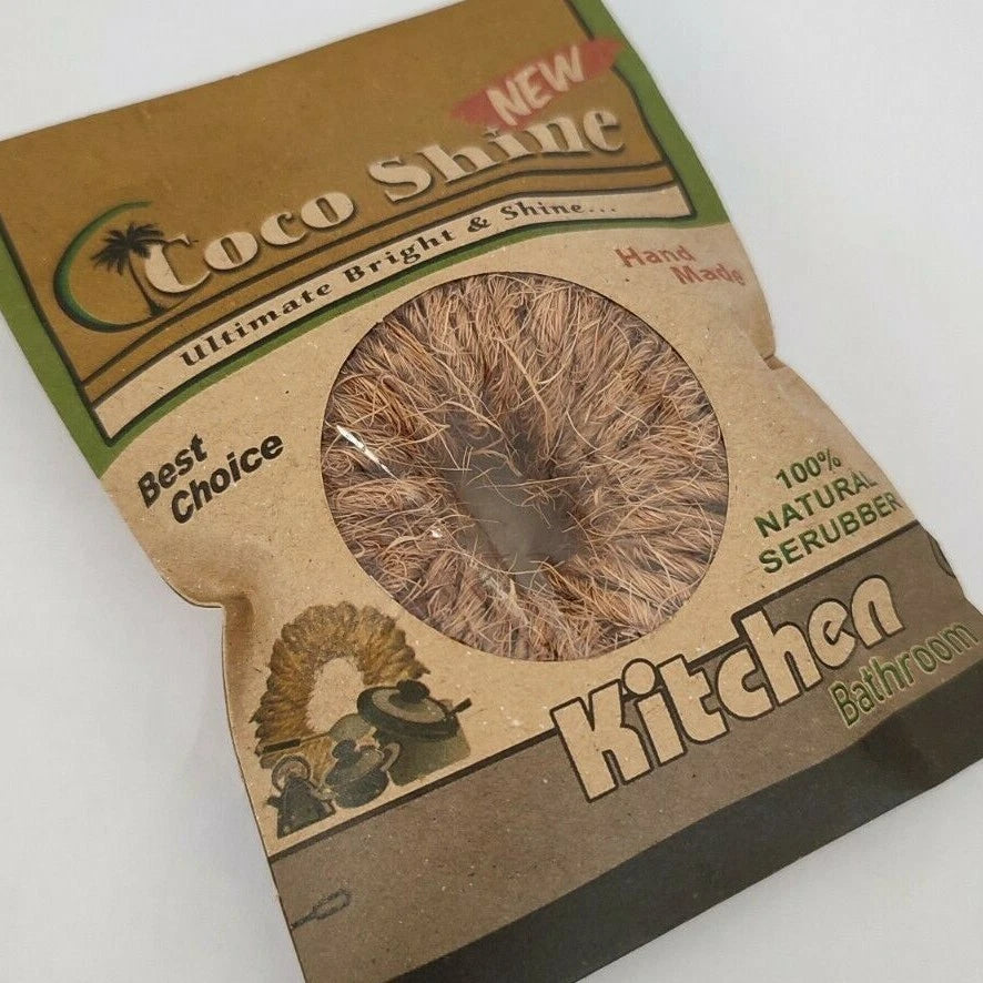 Coconut Husk Bath Brush Body Scrubber Hard Loofah Skin Safe Kitchen Bathroom New