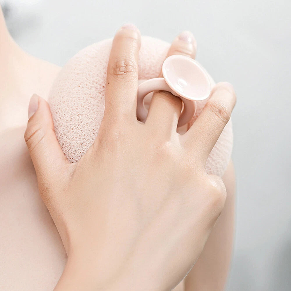 Sunflower Bath Puff Ball Super Soft Shower Exfoliating Towel with Suction Cup