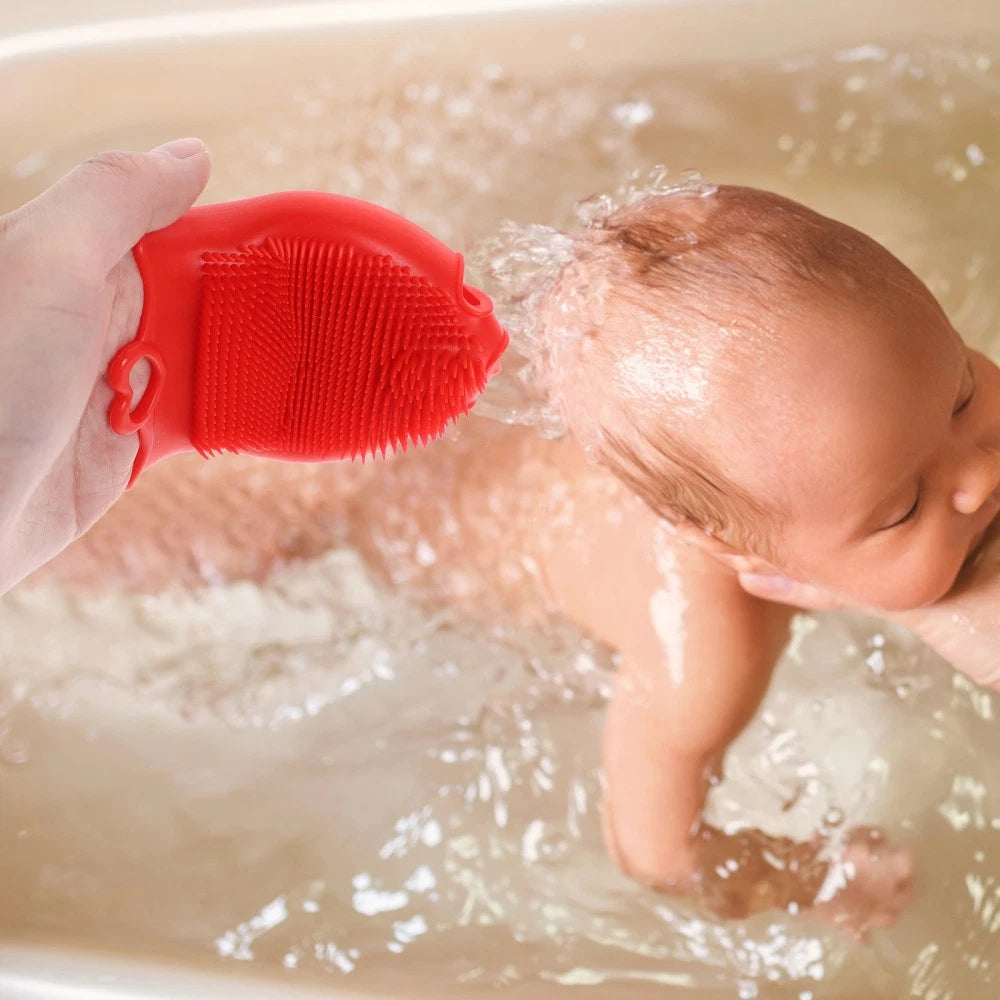 Silicone Shampoo Brush Bath Shower Toddler Brushes for Exfoliator Scrubber