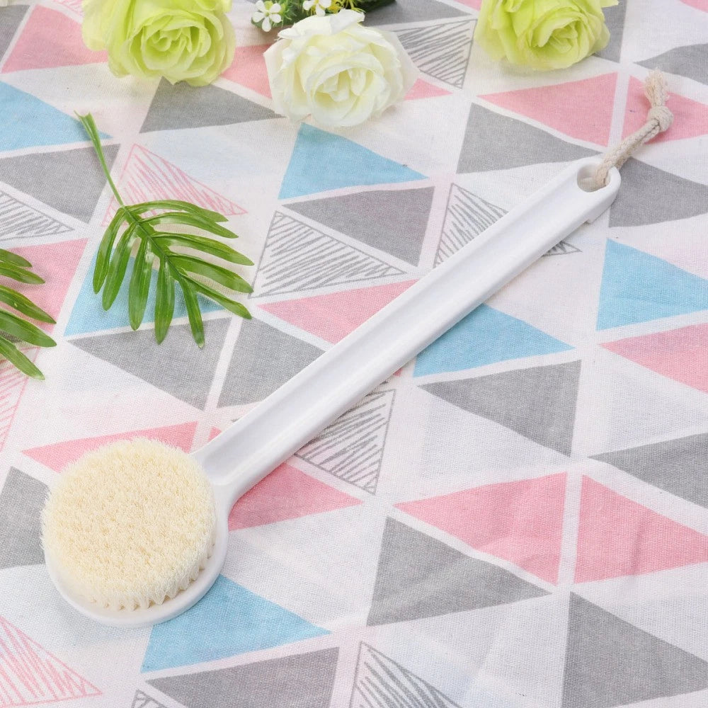 Bath Brush Exfoliating Back Scrubber for Shower Printed Long Handle