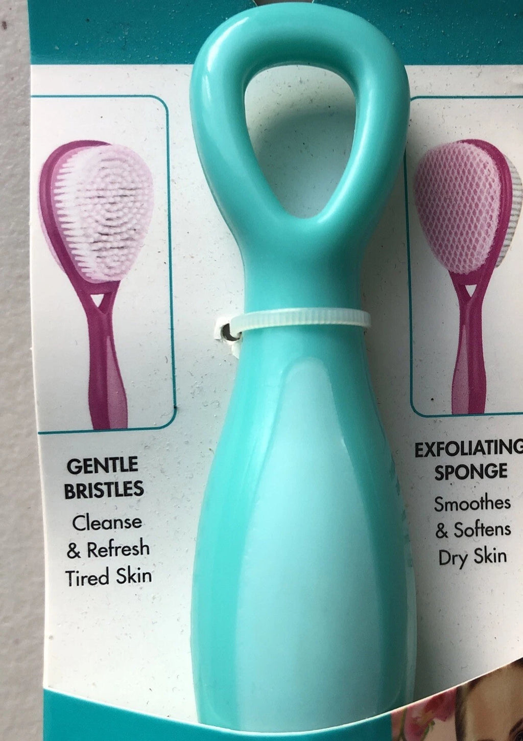 Glam & Beauty Spa Dual Sided Bath Shower Brush With Extended Reach Handle