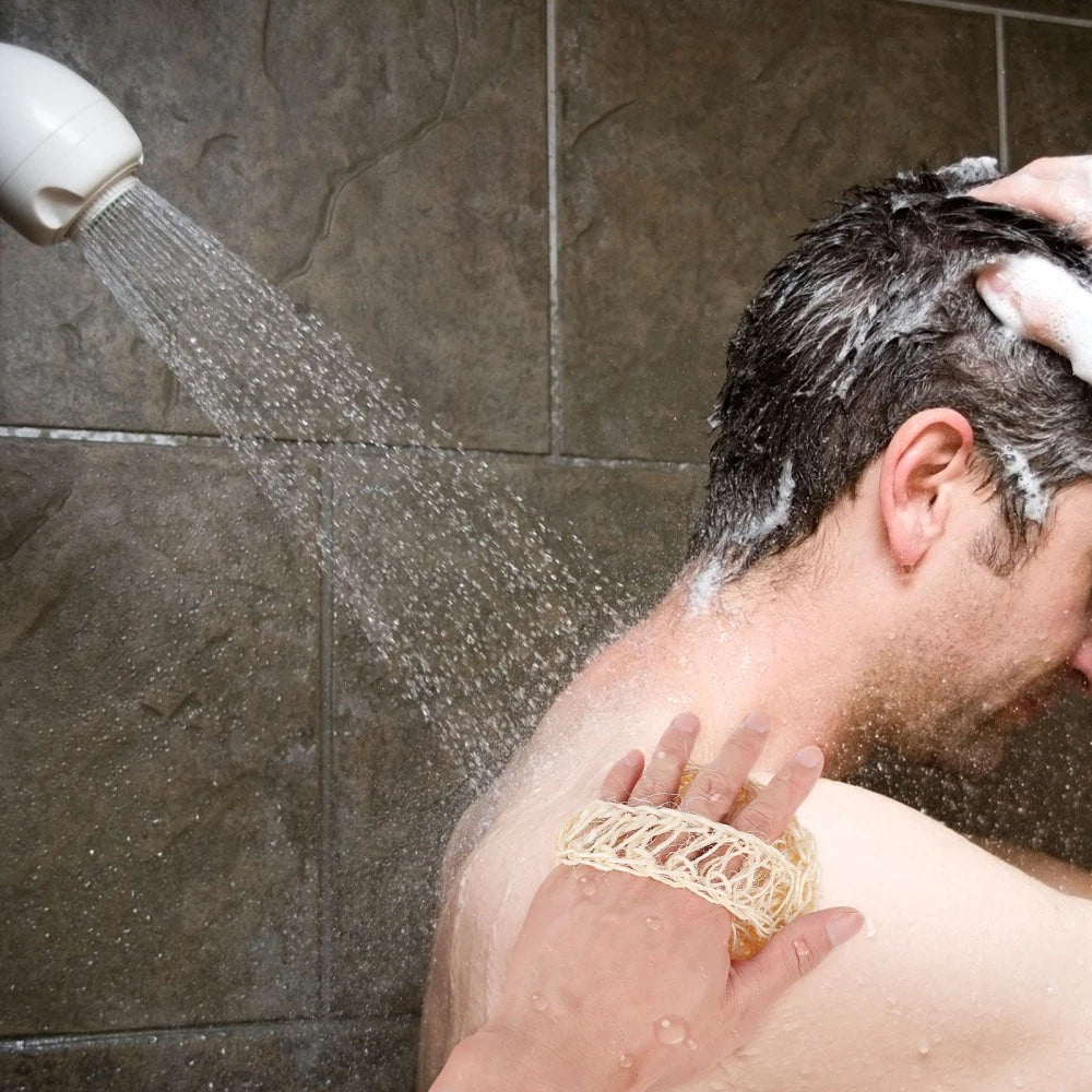 2 Pcs Sisal Bath Brush Man Mother Shower Body Scrubber Bathing Balls