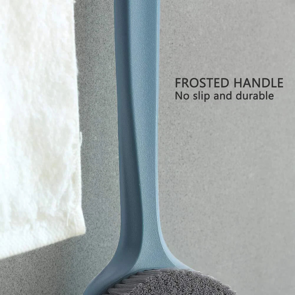 Brush Long Handle Shower Bath Body With Comfy Bristles Gentle Exfoliation