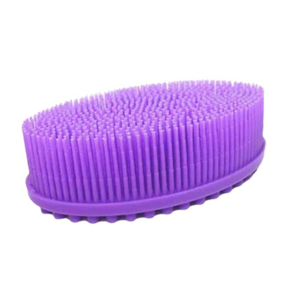1PC Silicone Body Hair Shampoo Brush Scalp Shower Brush PVC Bathing Brush New