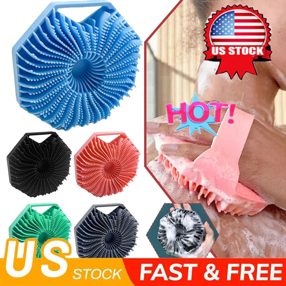 Antimicrobial Silicone Body ScrubbTL, Exfoliating Brush, ShowDY Scrubber