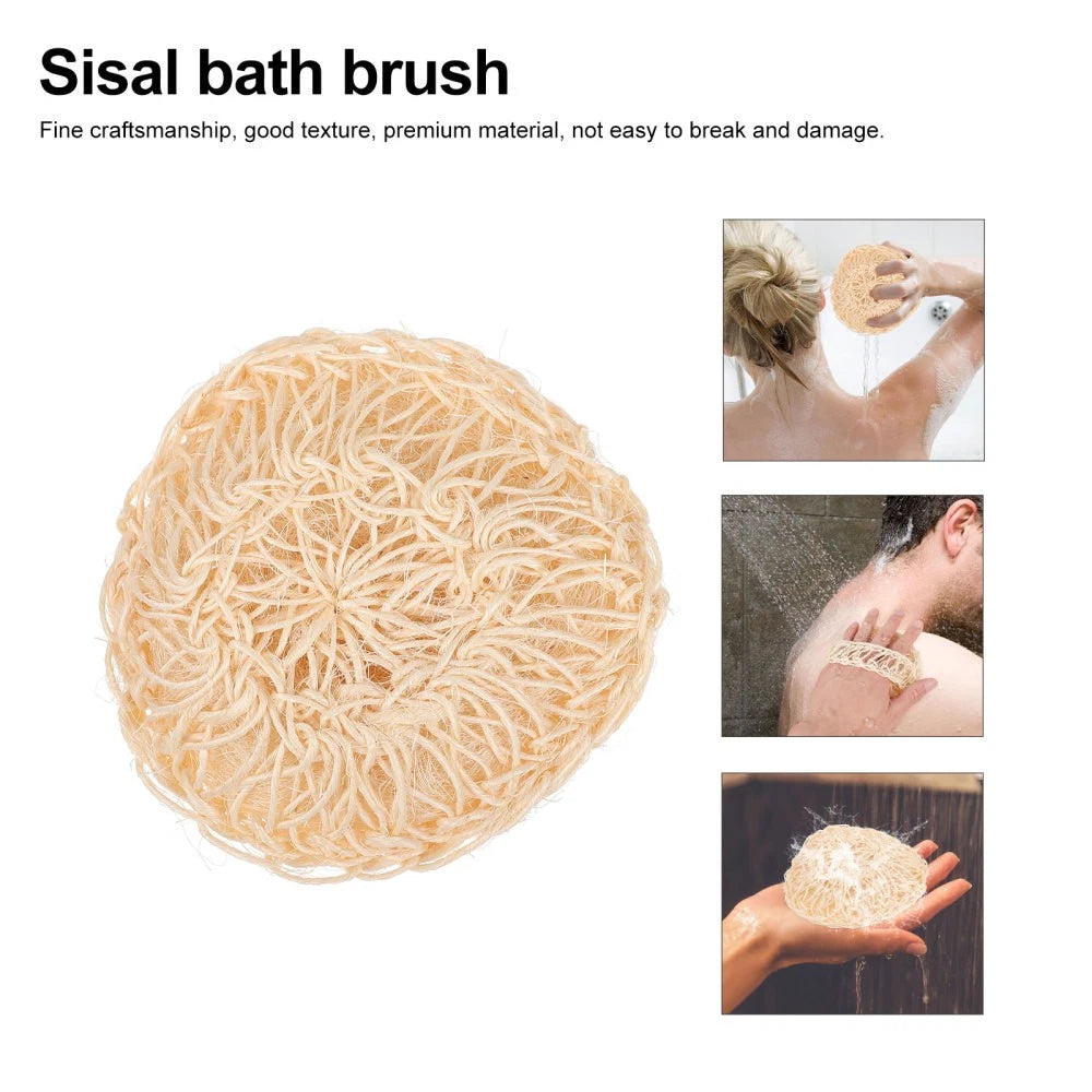 2 Pcs Sisal Bath Brush Mother Shower Body Scrubber Bathing Balls
