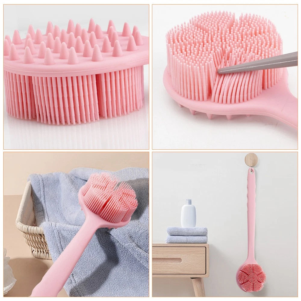 Bath Brush Long Handled Sponge for Shower Scrubber Body Exfoliating Back