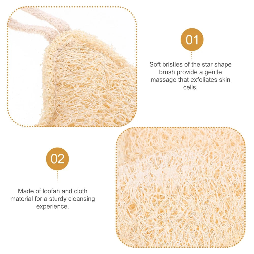 Loofah Bath Brush Scrubber Body Exfoliator Child Natural Exfoliating Sponge