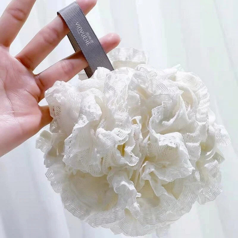 Exfoliating Bath Brush Soft Mesh Sponge Back Scrubber Body Wash Shower Loofah🎀