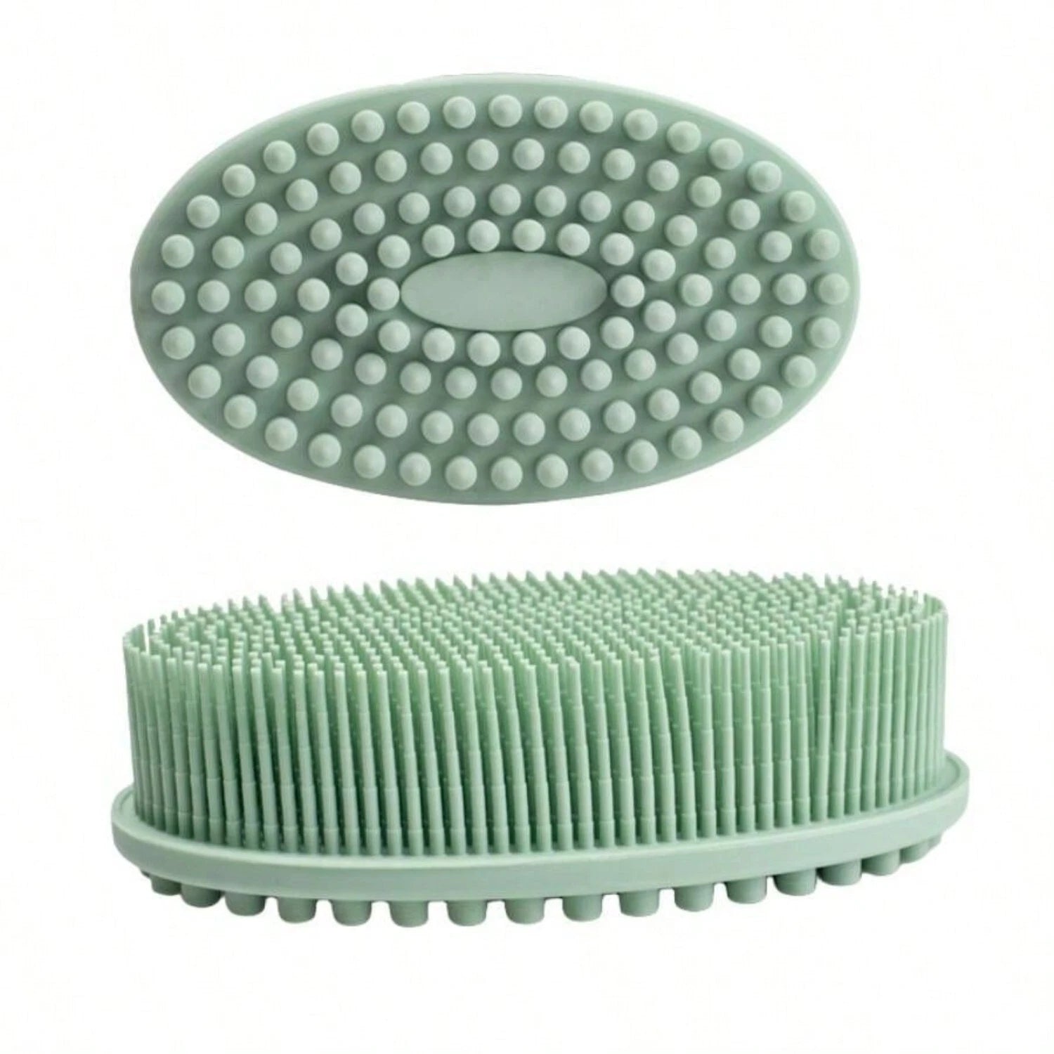 Silicone Body Brush Bath Brush Back Scrubber Easy Handle Bath Shower Brush