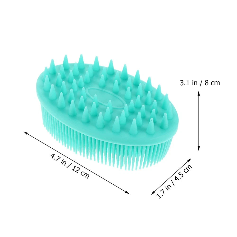 Slicone Back Scrubber Bath Body Brush Shower Brush Scalp Scrubber