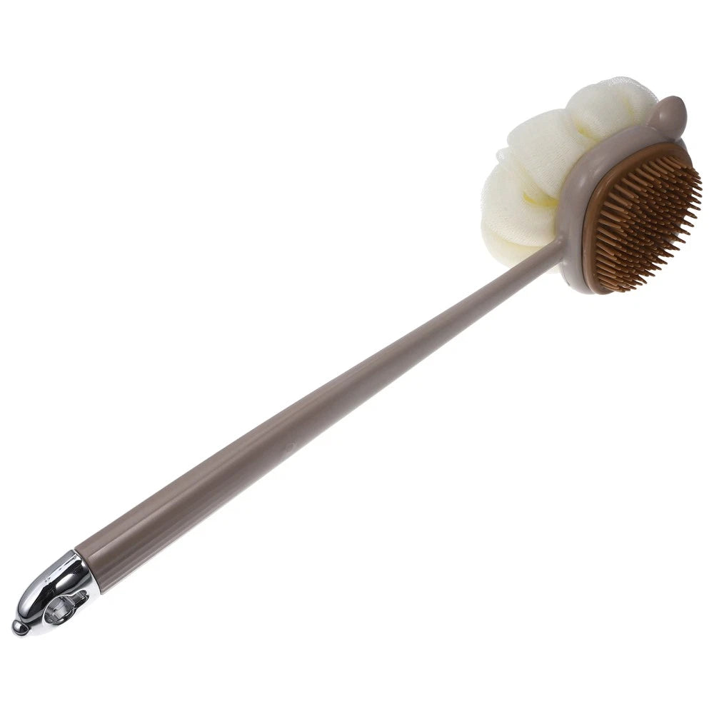 Sided Long Handle Bath Brush Body Scrubber for Shower and Bath