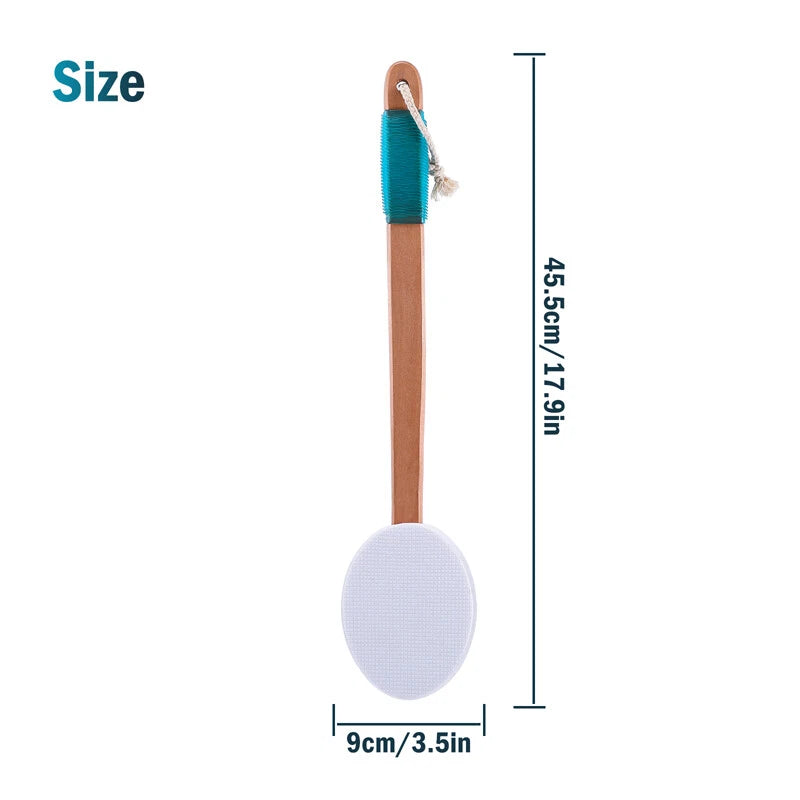 Long Handle Lotion Applicator Skin Cream Brush Back Body Bath Tanning Massager