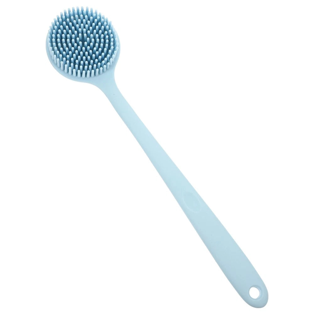 Silicone Bath Brush Back Cleaning Scrubber Man Body Long Handle Shower