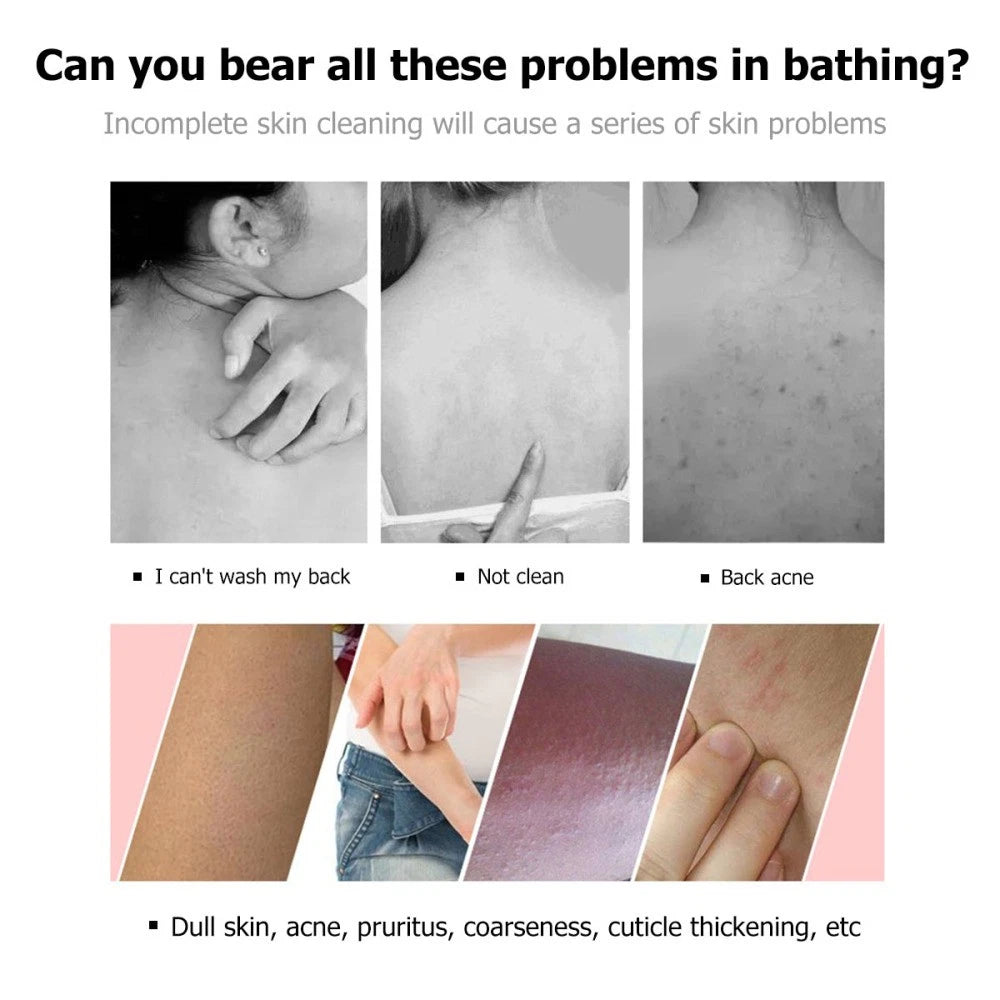 Massage Bath Brush Body Exfoliator Shower Scrubber Comb Hard Bristle