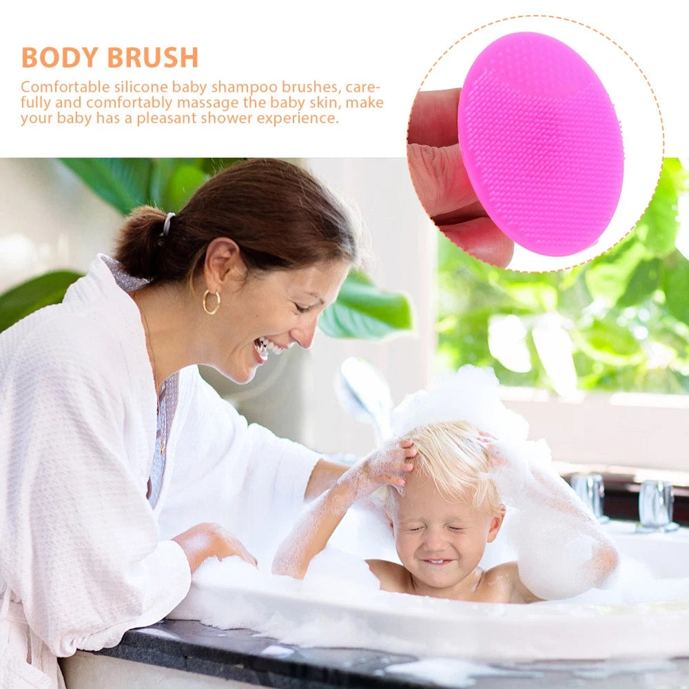 8Pcs Bath Brush Silicone for Gentle Scalp Massage and Cleaning