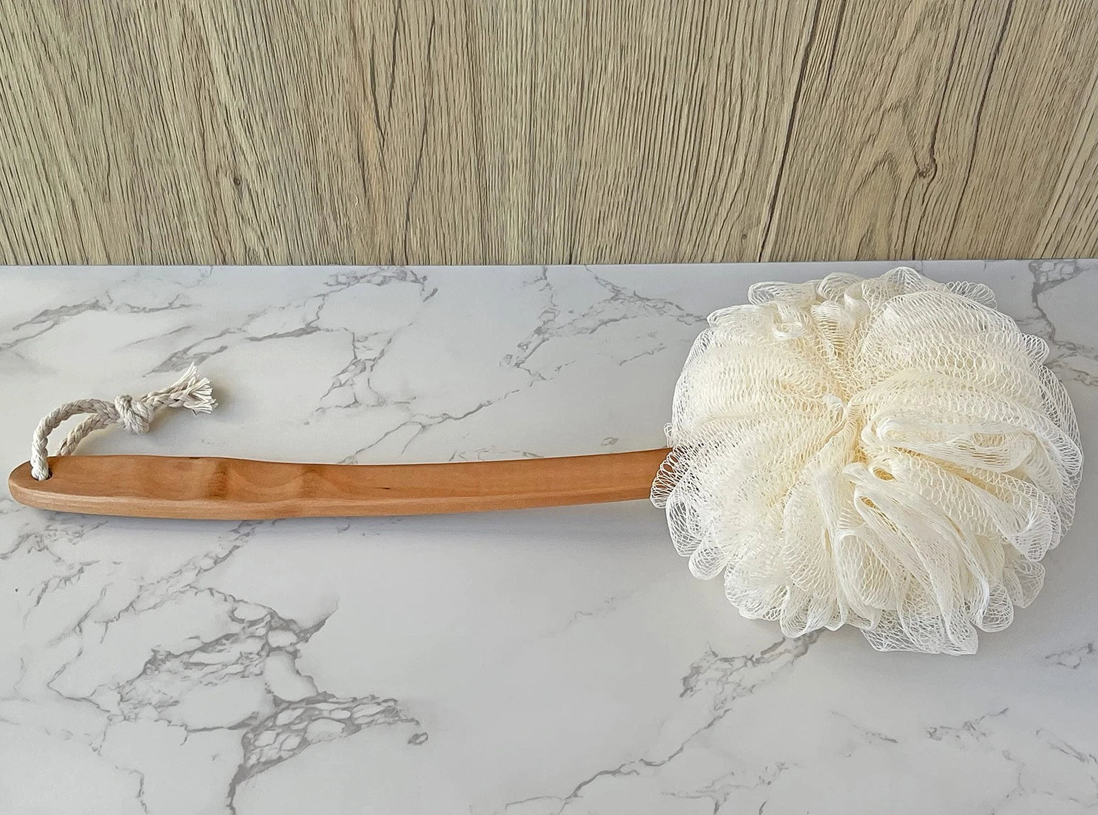 Shower Loofah Body & Back Scrubber - Exfoliating Loofah luffa Bath Brush On a...