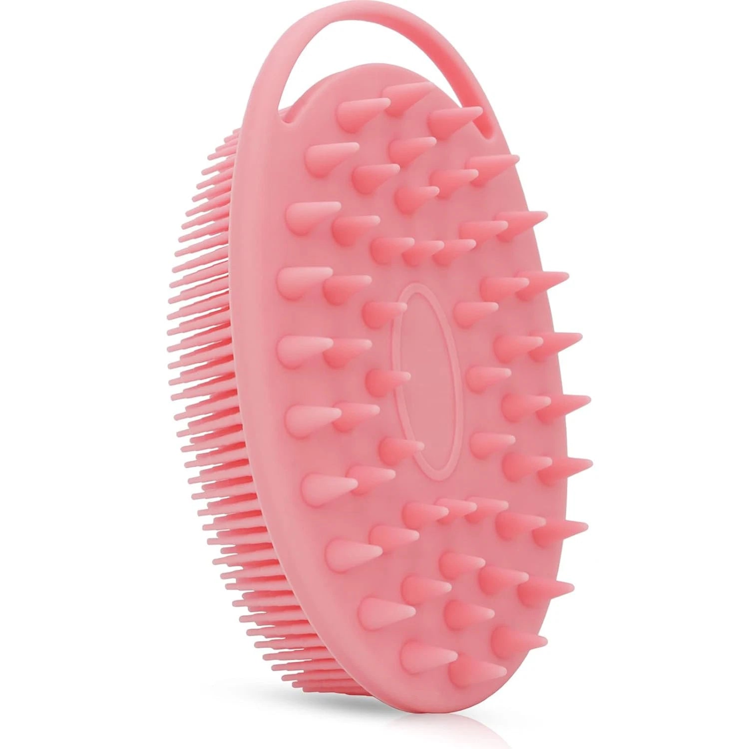 2-in-1 Silicone Bath & Shampoo Brush, Exfoliating Body Scrubber & Scalp Massager