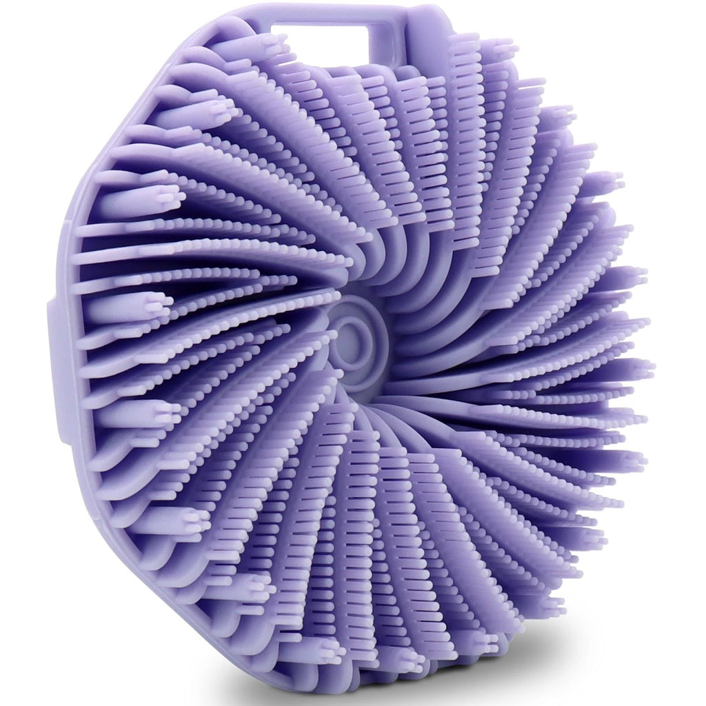 Silicone Body Scrubber - Exfoliating Shower Brush with Anti-Slip Handle