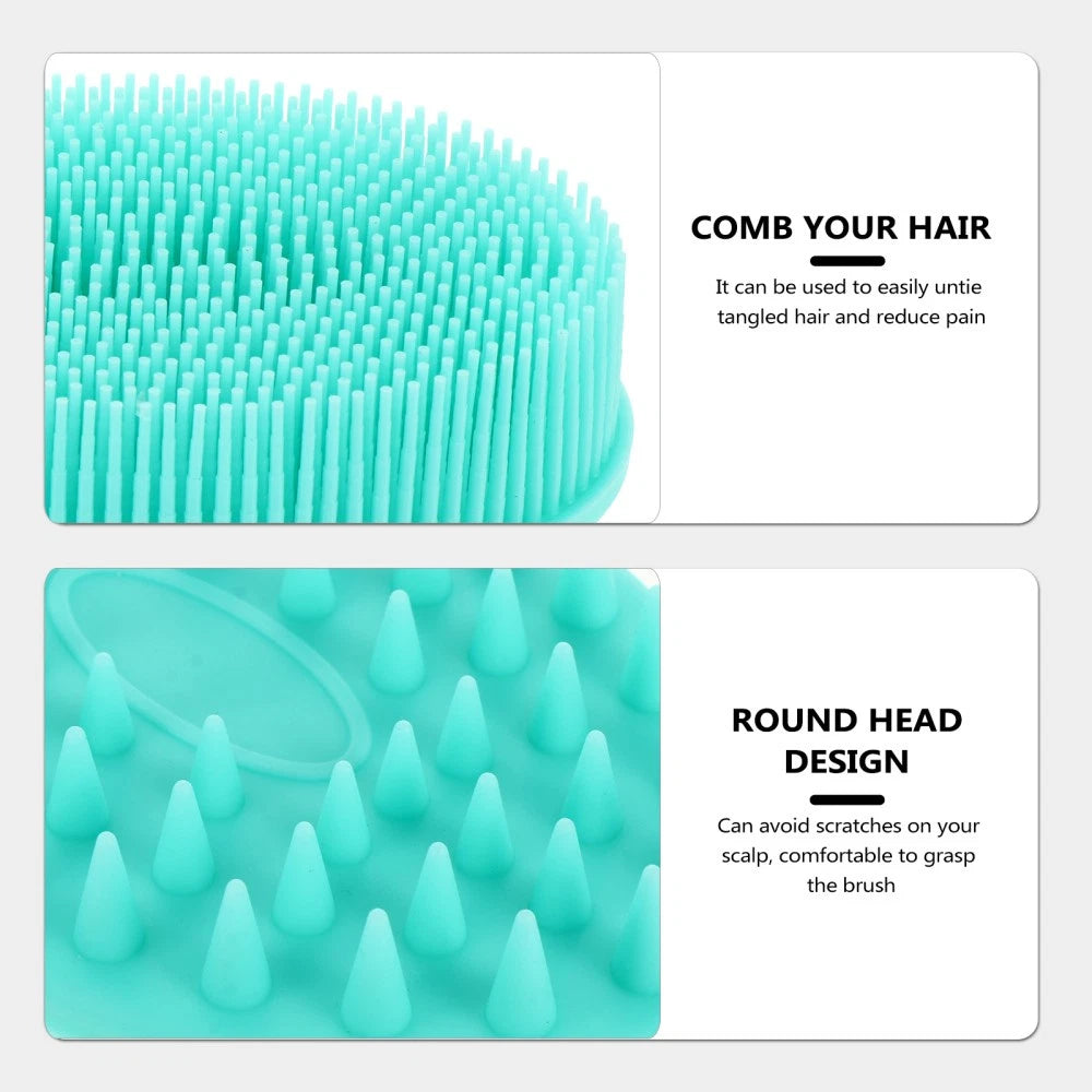 Slicone Back Scrubber Bath Body Brush Shower Brush Scalp Scrubber